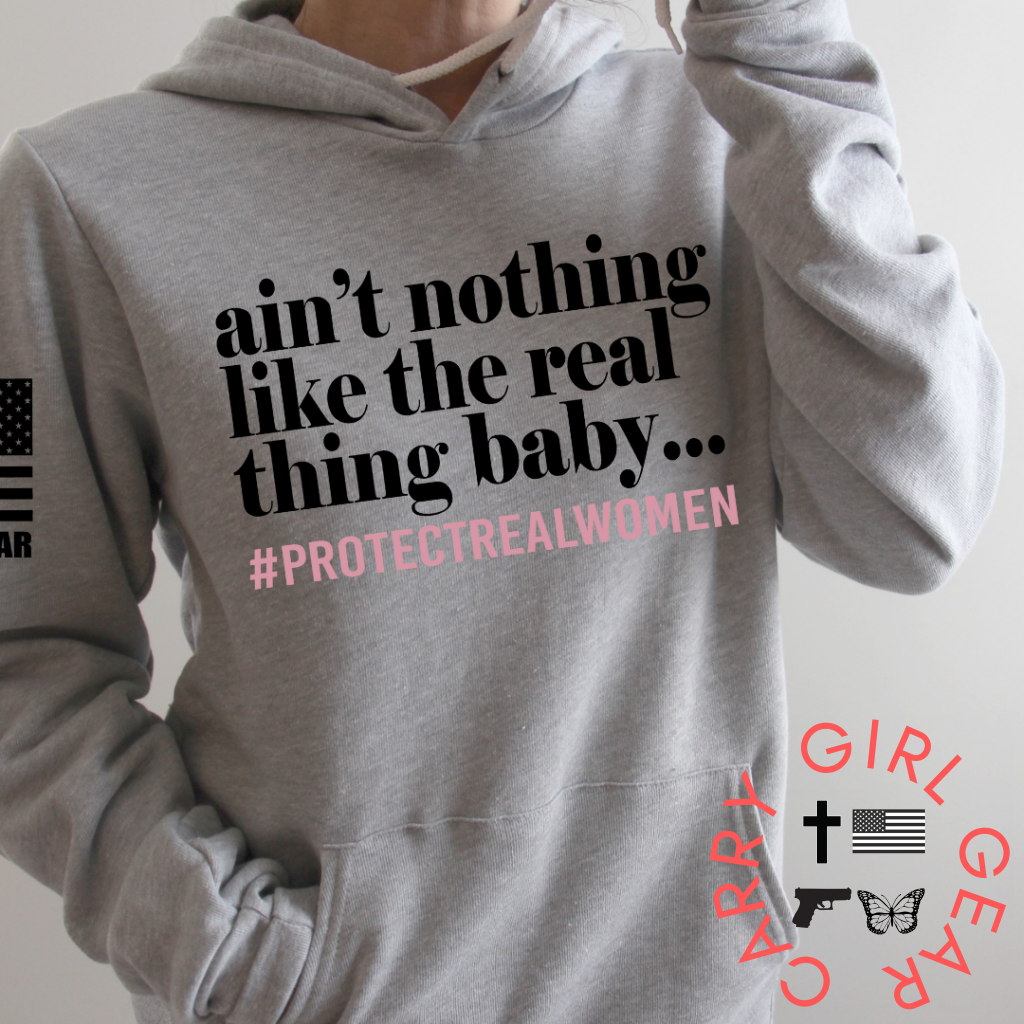 Real Thing Baby Hoodie & Sweatshirt Pullover / Athletic Gray Xs
