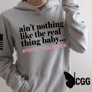 Real Thing Baby Hoodie & Sweatshirt Pullover / Athletic Gray Xs