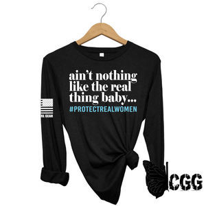 Real Thing Baby Long Sleeve Black / Xs
