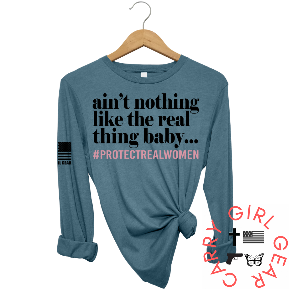 Real Thing Baby Long Sleeve Deep Teal / Xs