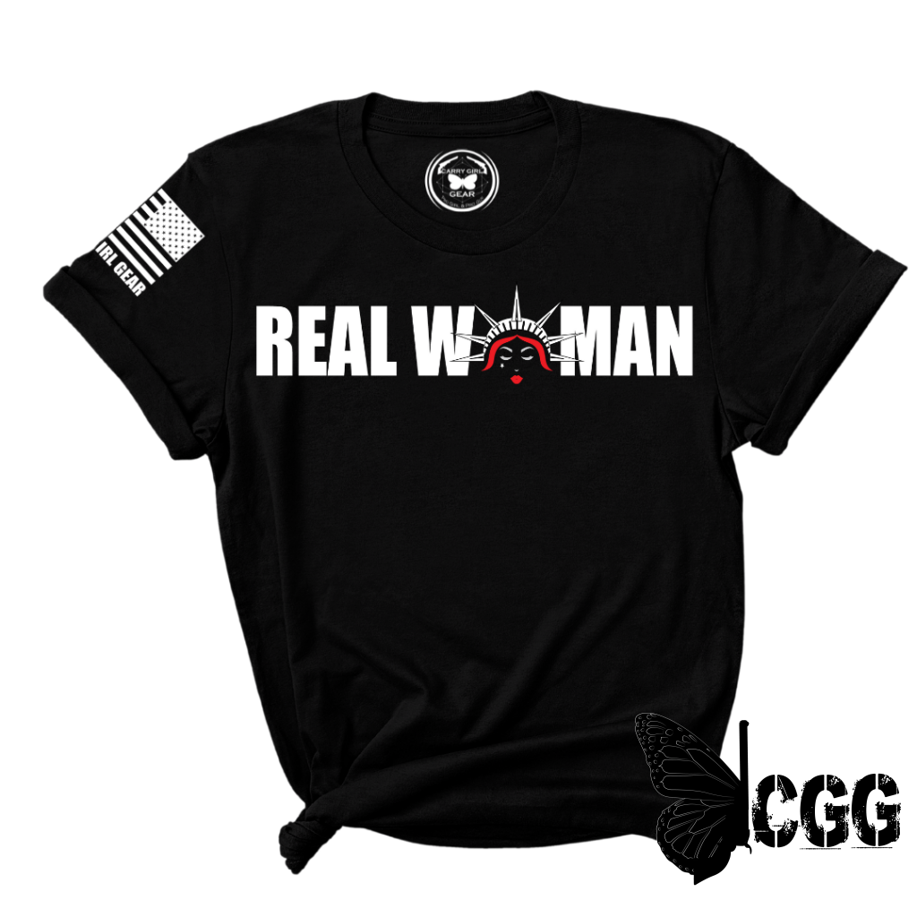 Real Woman Tee Xs / Black Unisex Cut Cgg Perfect Tee