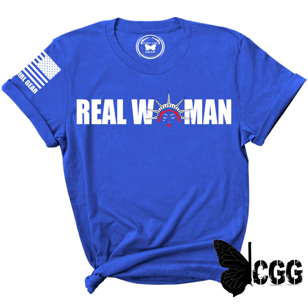 Real Woman Tee Xs / Royal Blue Unisex Cut Cgg Perfect Tee