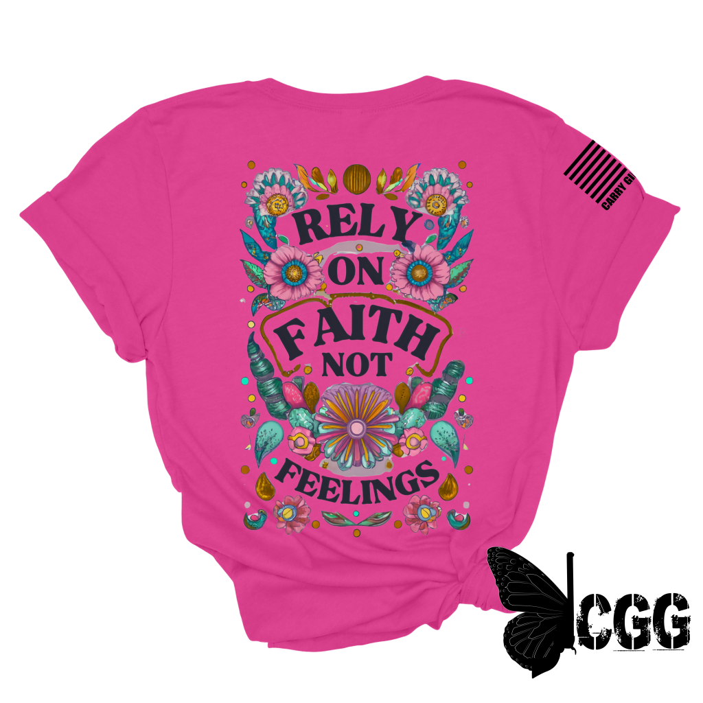 Rely On Faith Tee Xs / Berry Unisex Cut Cgg Perfect Tee