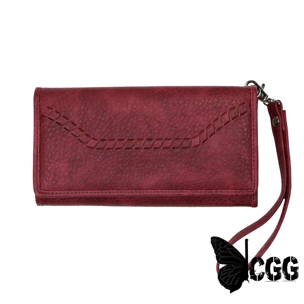 Rfid Morgan Clutch Wallet By Lady Conceal Burgundy Wallets