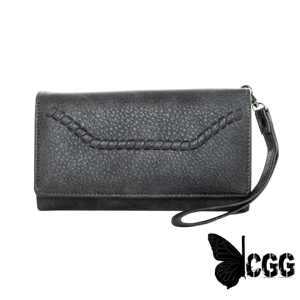 Rfid Morgan Clutch Wallet By Lady Conceal Gray Wallets