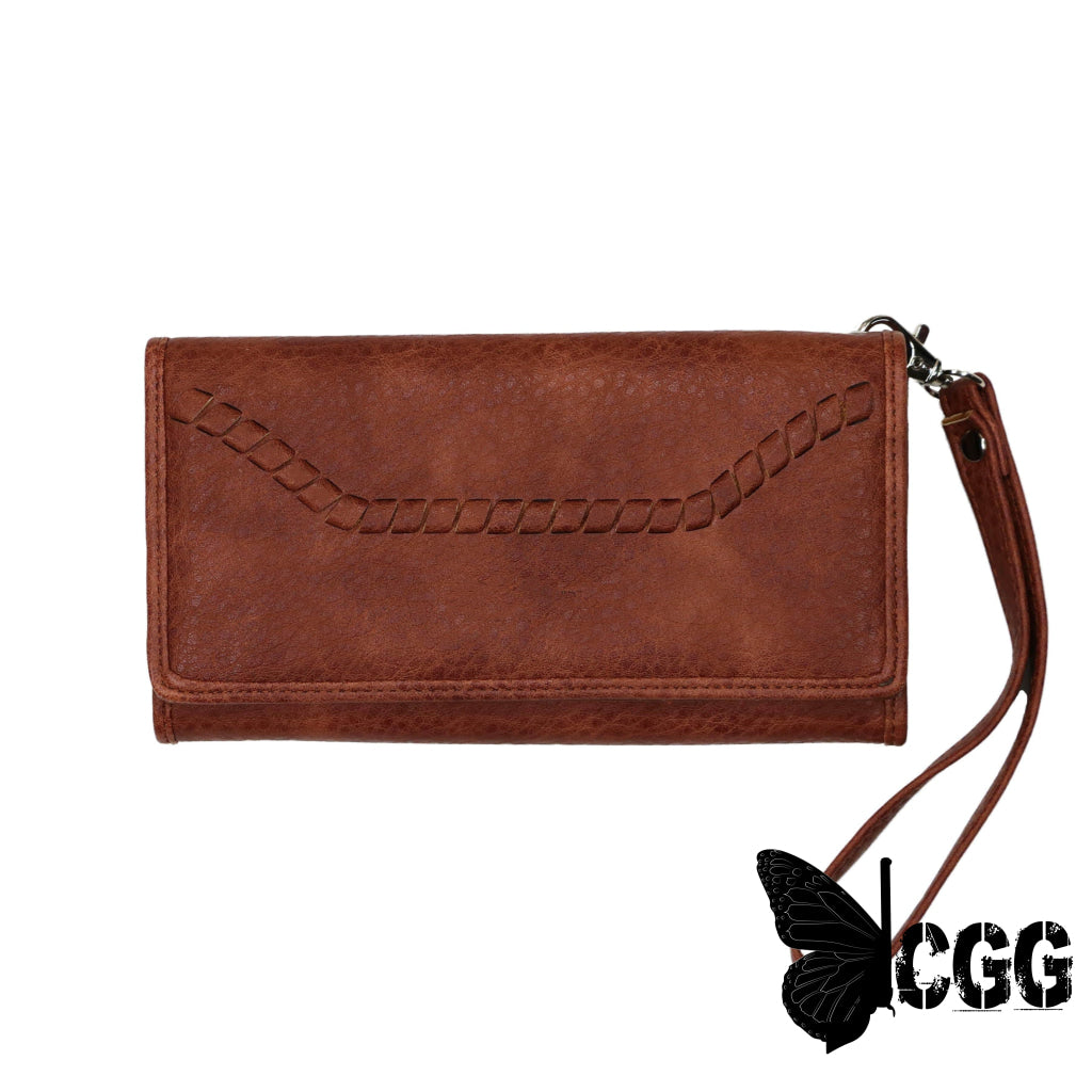 Rfid Morgan Clutch Wallet By Lady Conceal Mahogany Wallets