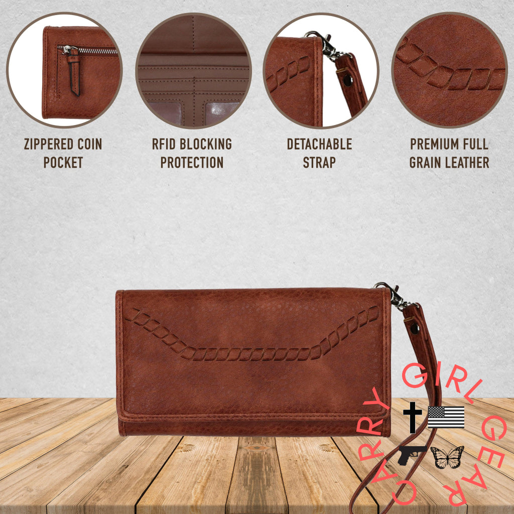 Rfid Morgan Clutch Wallet By Lady Conceal Wallets