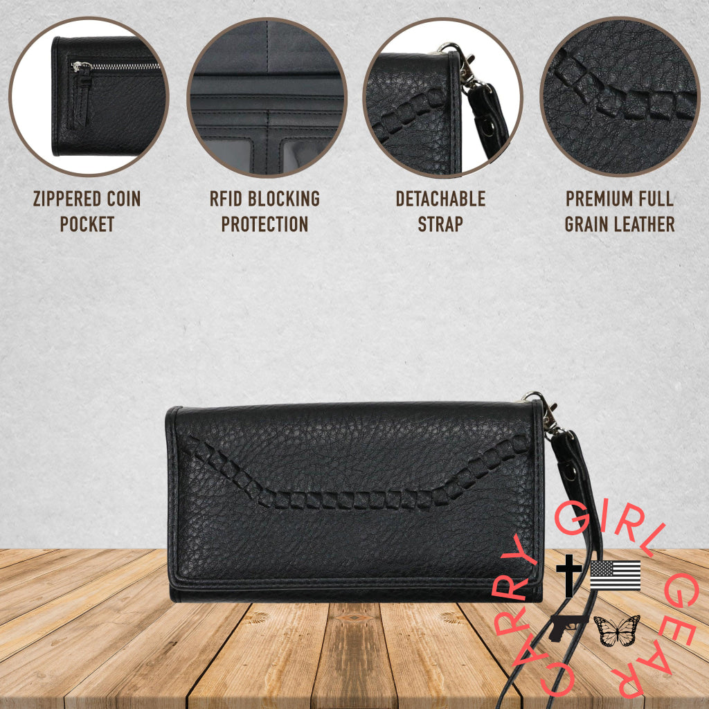 Rfid Morgan Clutch Wallet By Lady Conceal Wallets