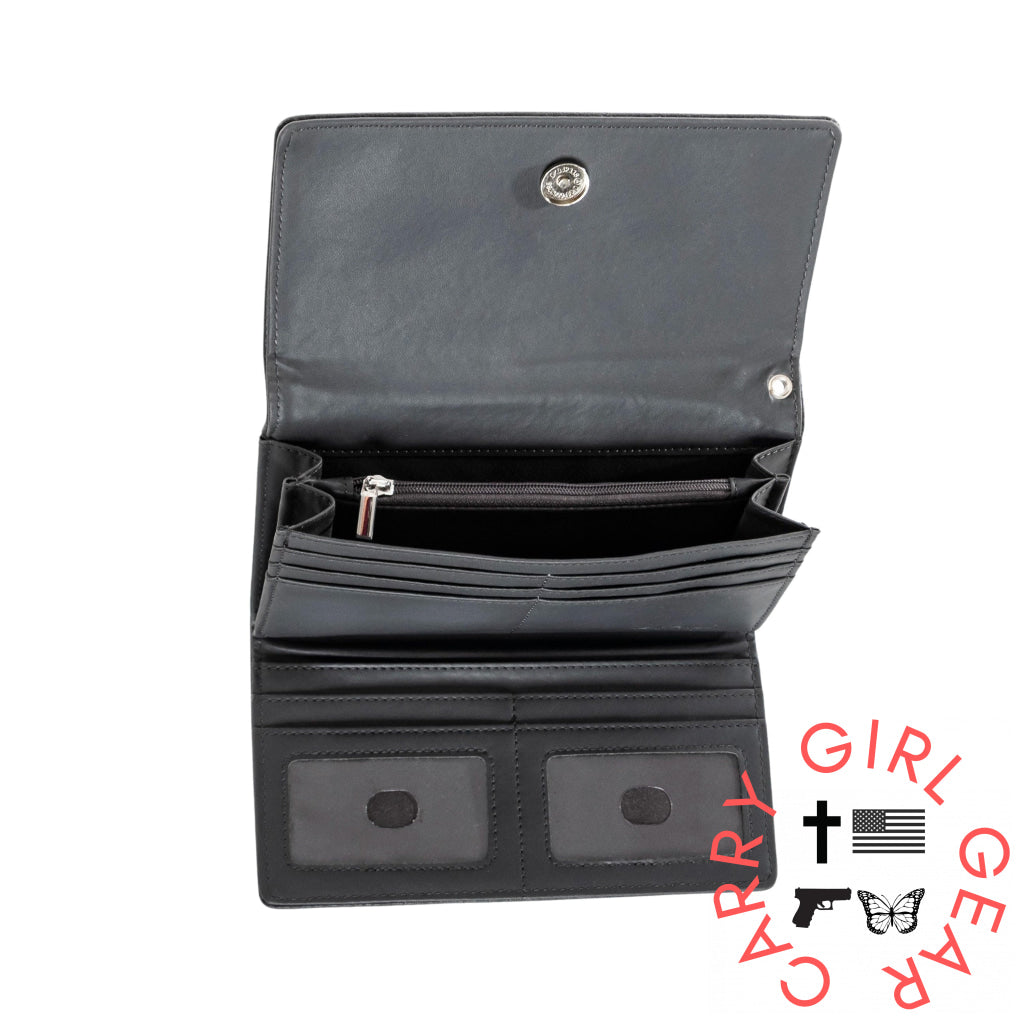 Rfid Morgan Clutch Wallet By Lady Conceal Wallets