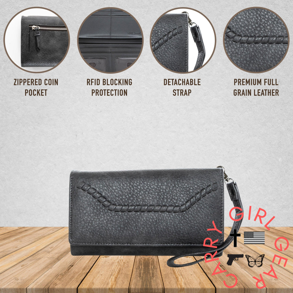 Rfid Morgan Clutch Wallet By Lady Conceal Wallets