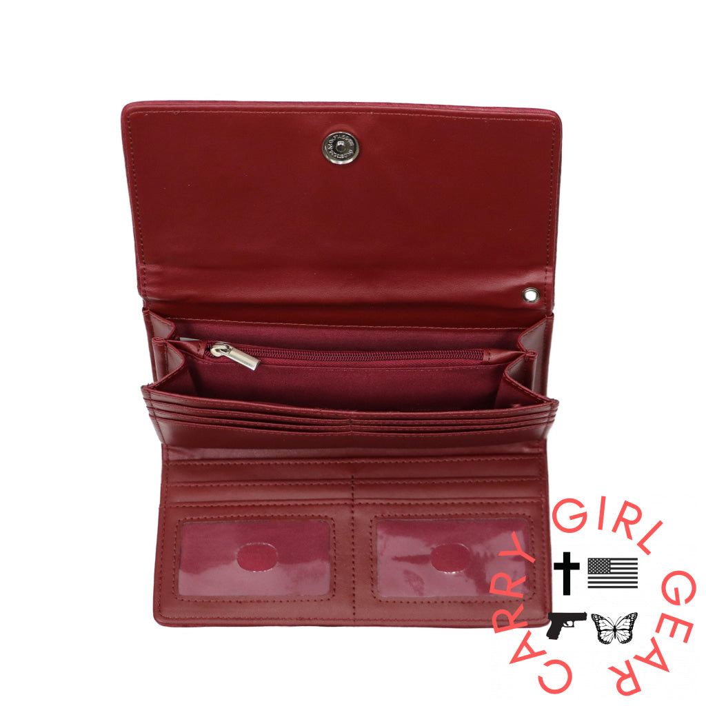 Rfid Morgan Clutch Wallet By Lady Conceal Wallets