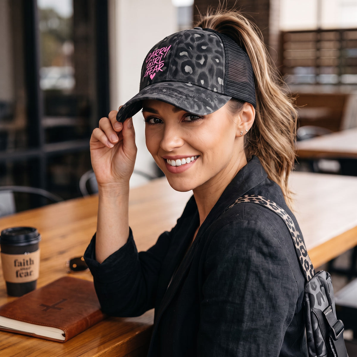 I HEART CGG Ponytail Trucker