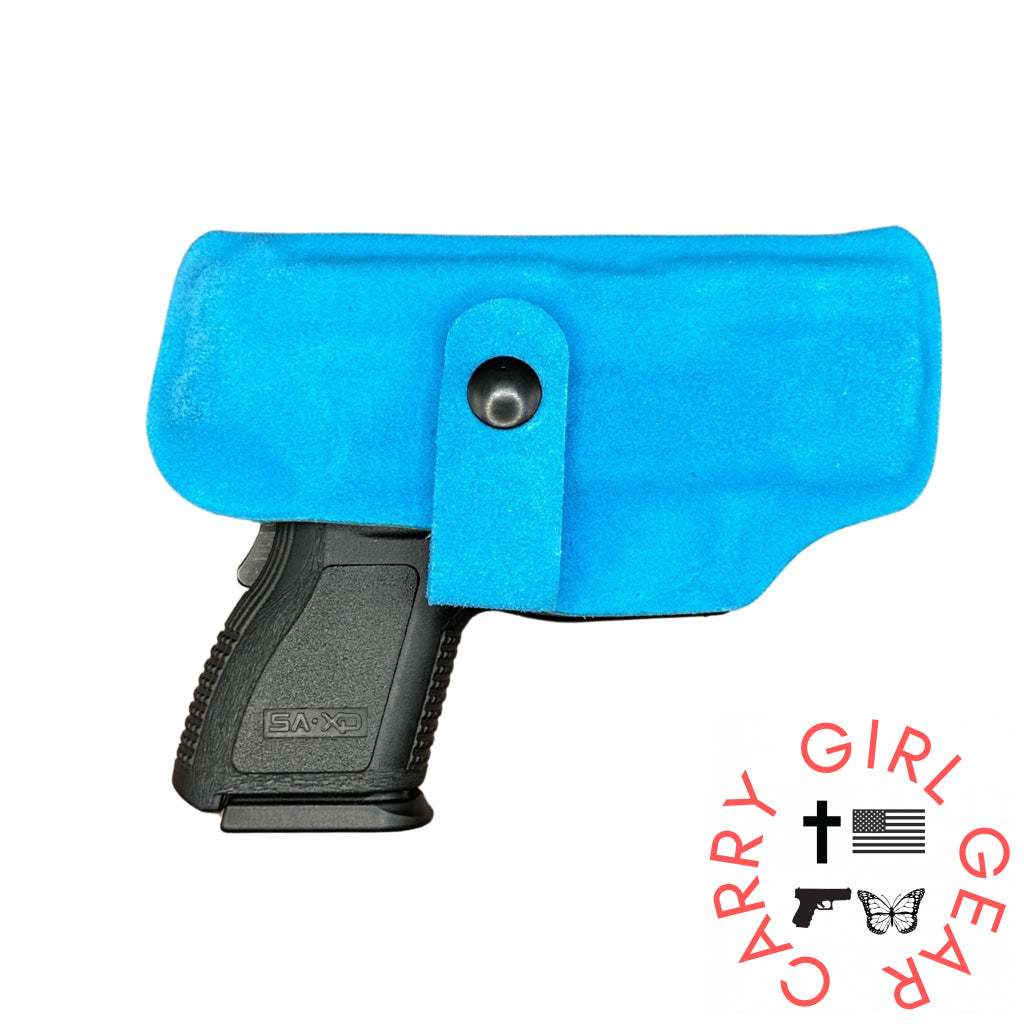 Ruger MAX9 Flashbang Bra Holster Suede Wrapped Teddy Turquoise / Right Hand Flashbang - By Gun Fit