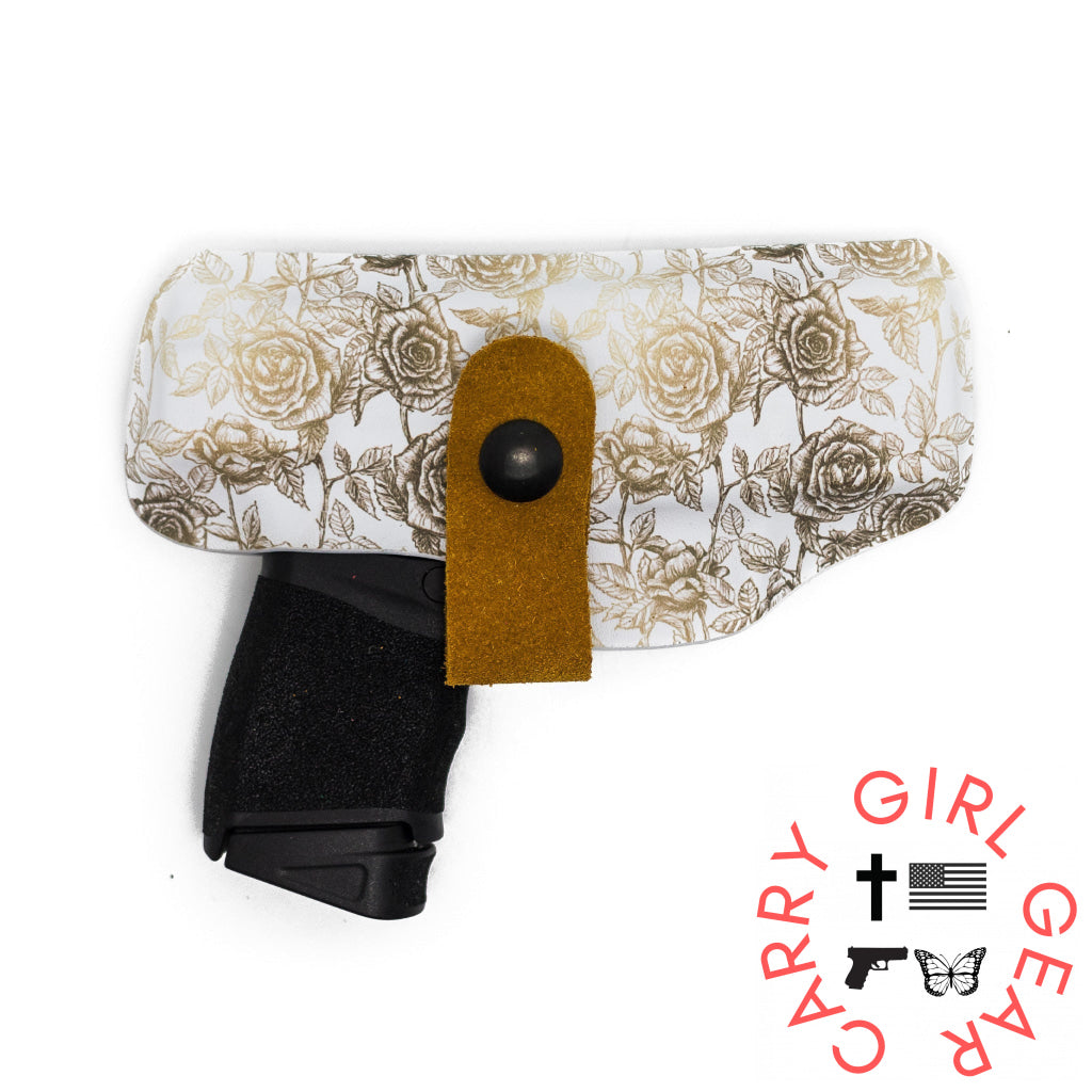 Ruger MAX9 Flashbang Bra Holster Tea-Stained Roses - Added Retention / Right Hand Flashbang - By Gun Fit