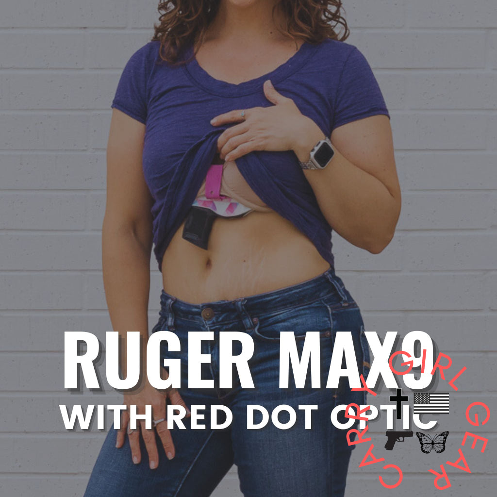 Ruger MAX9 with Red Dot Optic Flashbang Bra Holster Flashbang - By Gun Fit