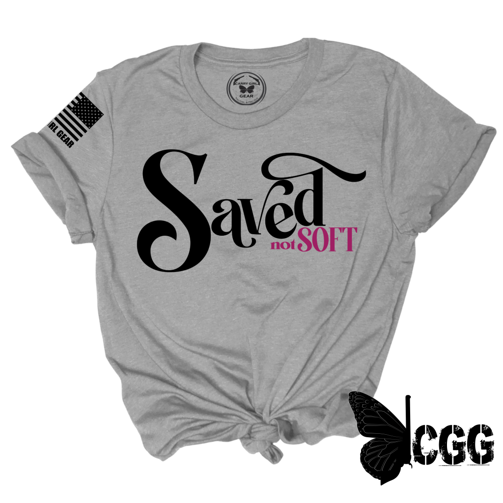 Saved Not Soft Tee Xs / Steel Unisex Cut Cgg Perfect Tee