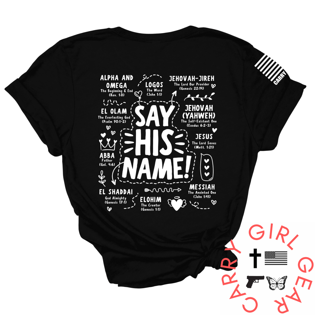 Say His Name Tee Xs / Black Unisex Cut Cgg Perfect Tee