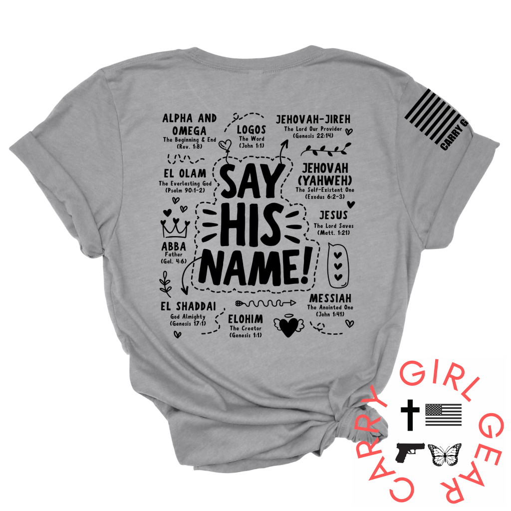 Say His Name Tee Xs / Steel Unisex Cut Cgg Perfect Tee