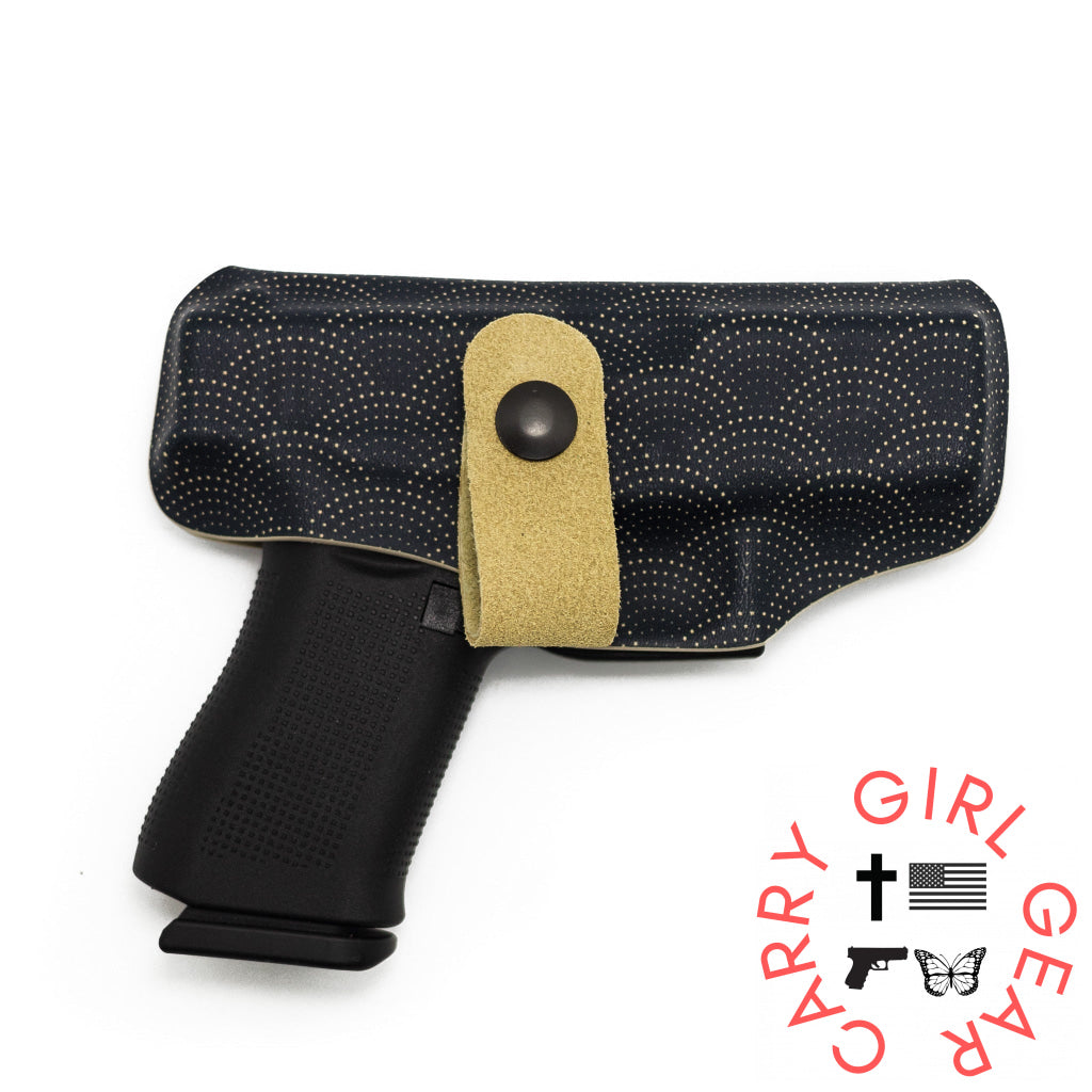 Shadow Systems CR920 with Red Dot Optic Flashbang Bra Holster Art Deco Noir / Right Hand Flashbang - By Gun Fit