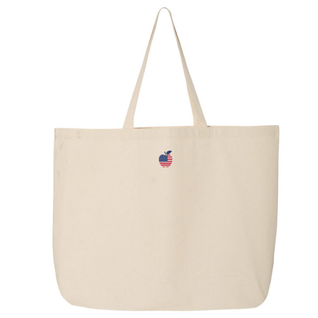 SHE LOVES TEACHING TOTE CANVAS