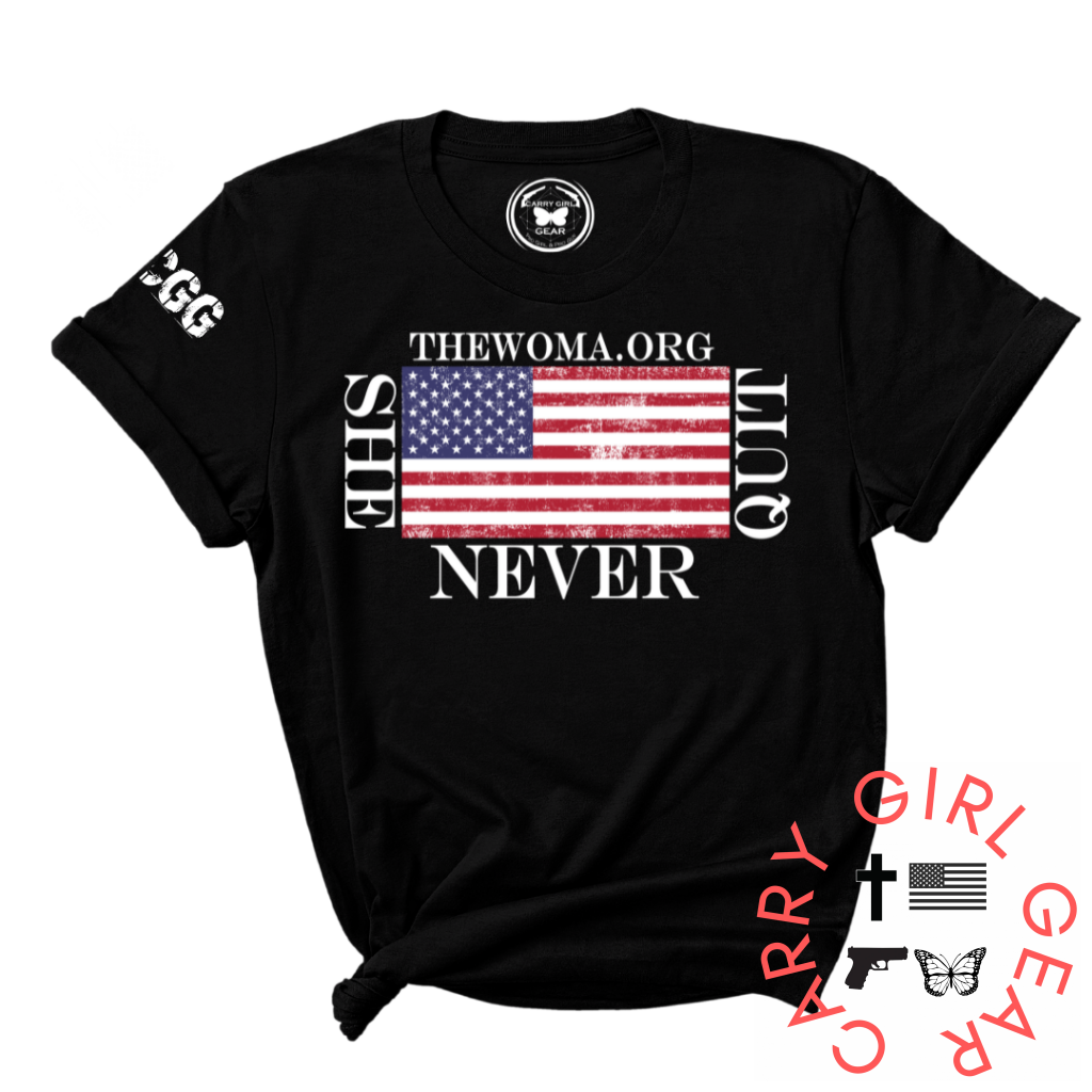 She Never Quit Tee Xs / Black Unisex Cut Cgg Perfect Tee