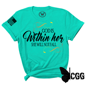 She Will Never Fall Tee Xs / Jade Unisex Cut Cgg Perfect Tee