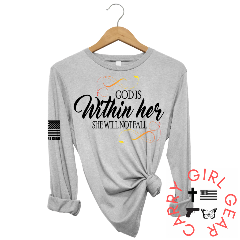 She Will Not Fail Long Sleeve Steel / Xs