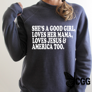 Shes A Good Girl Hoodie & Sweatshirt / Mauve Xs