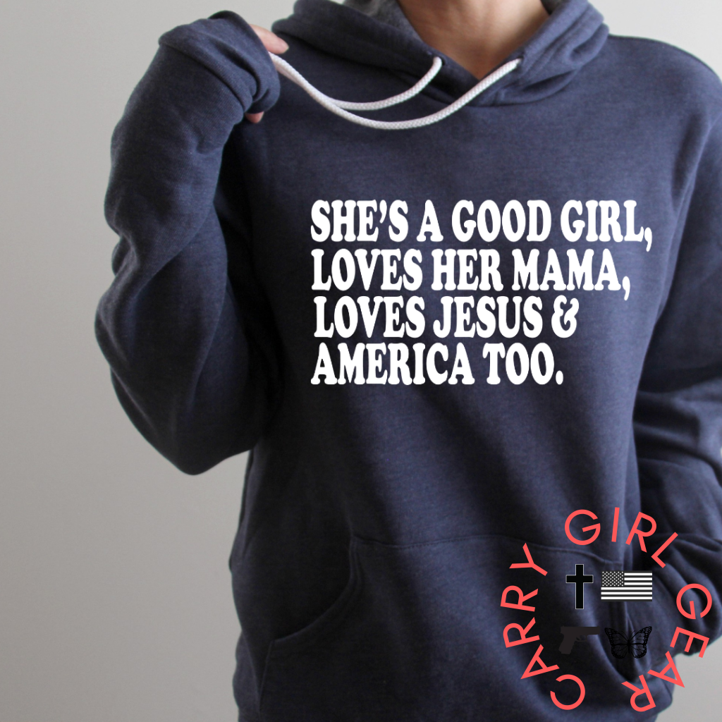Shes A Good Girl Hoodie & Sweatshirt Pullover / Mauve Xs