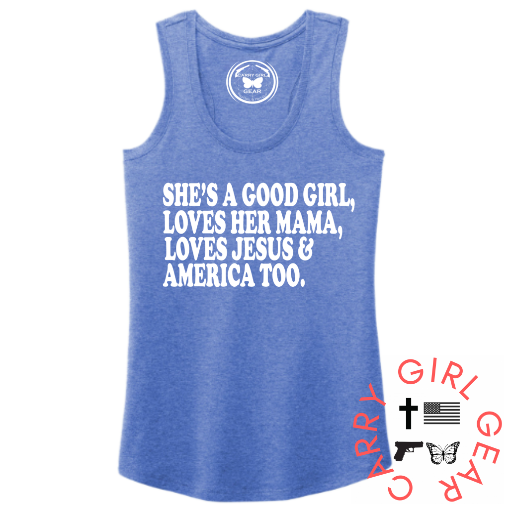 She’s A Good Girl Tank Top Xs / Royal Tank Top