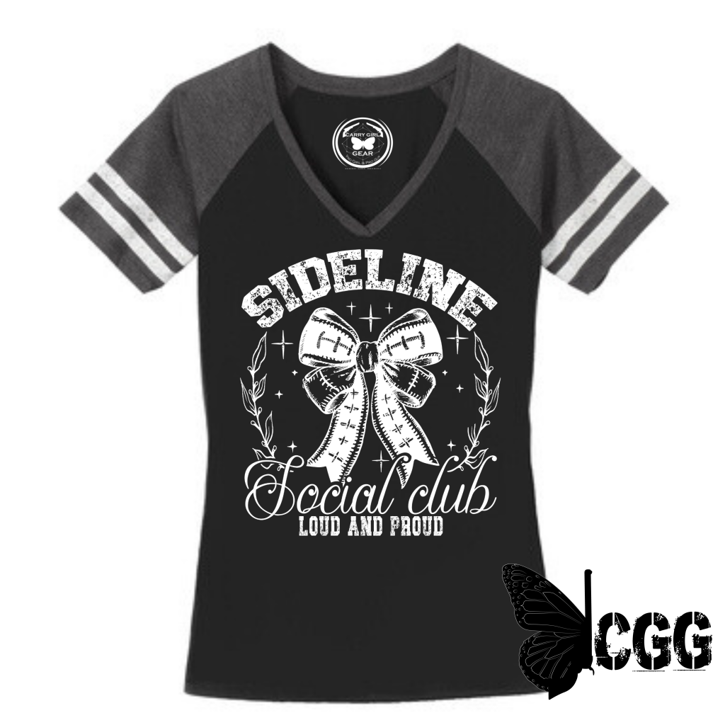 Sideline Social Club Tee White/Purple / S