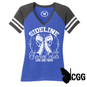 Sideline Social Club Tee Blue/Gray / S