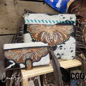 Sierra Cowhide Fringe Concealed Carry Purse