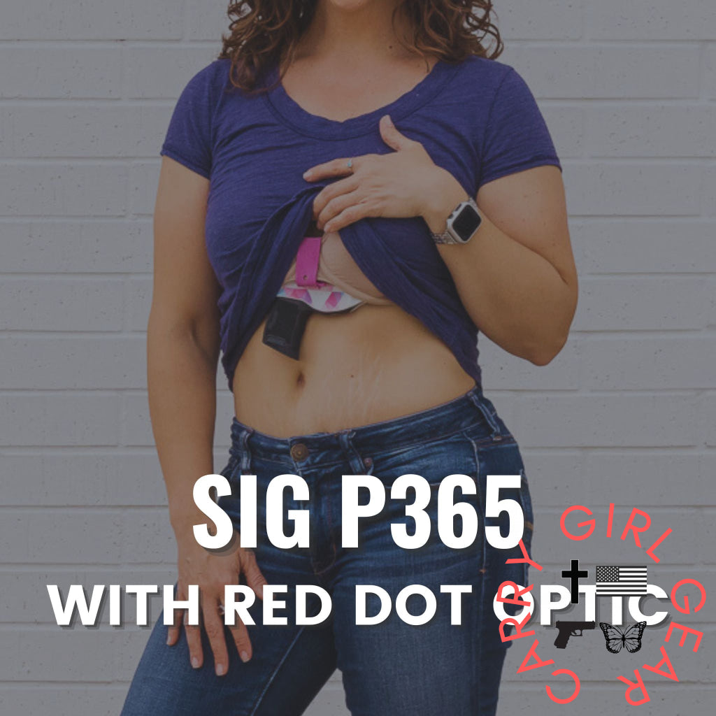 Sig P365 with Red Dot Optic Flashbang Bra Holster Flashbang - By Gun Fit