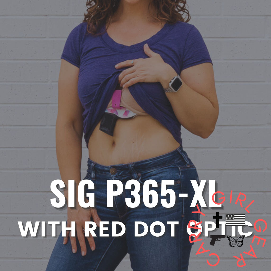 Sig P365-XL with Red Dot Optic Flashbang Bra Holster Flashbang - By Gun Fit