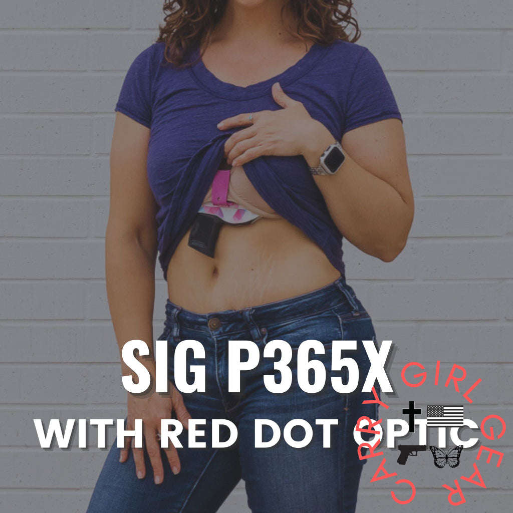 Sig P365X with Red Dot Optic Flashbang Bra Holster Flashbang - By Gun Fit