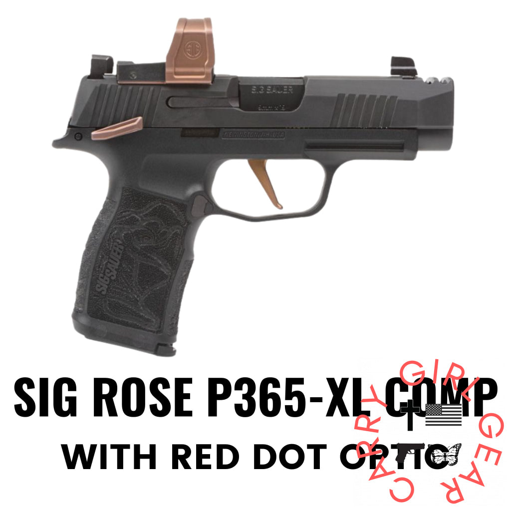 Sig ROSE P365-XL COMP with Red Dot Optic Flashbang Bra Holster Flashbang - By Gun Fit