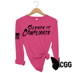 Silence Is Compliance Long Sleeve Berry / Xs