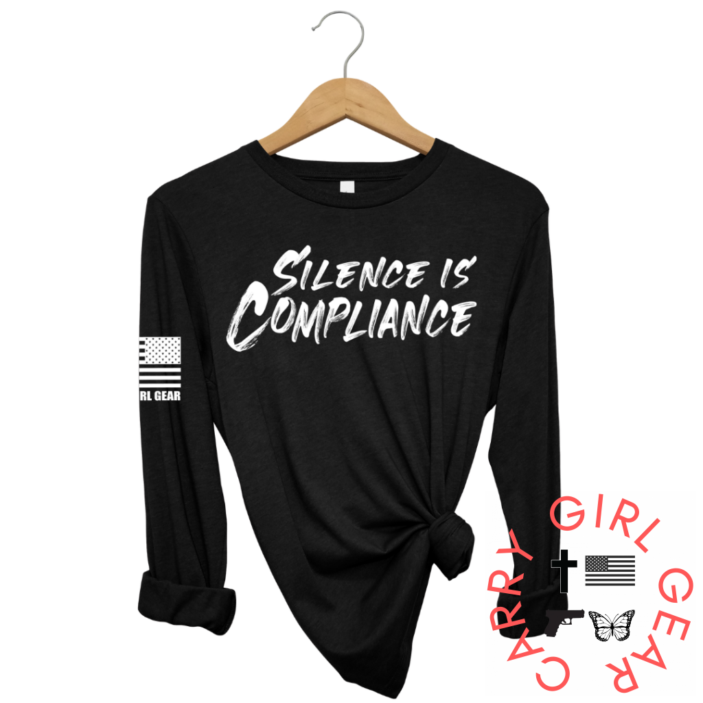 Silence Is Compliance Long Sleeve Black / Xs
