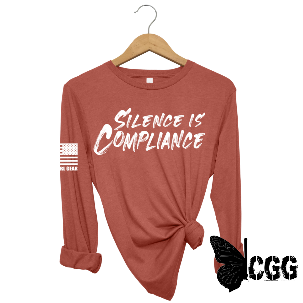 Silence Is Compliance Long Sleeve Olive / Xs