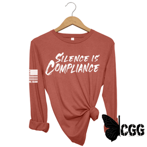 Silence Is Compliance Long Sleeve Clay / Xs