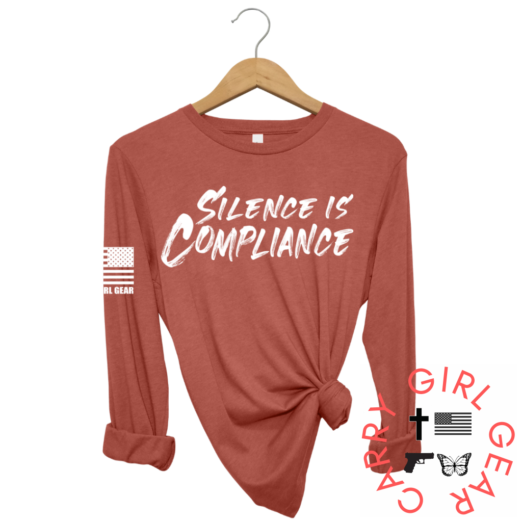 Silence Is Compliance Long Sleeve Clay / Xs