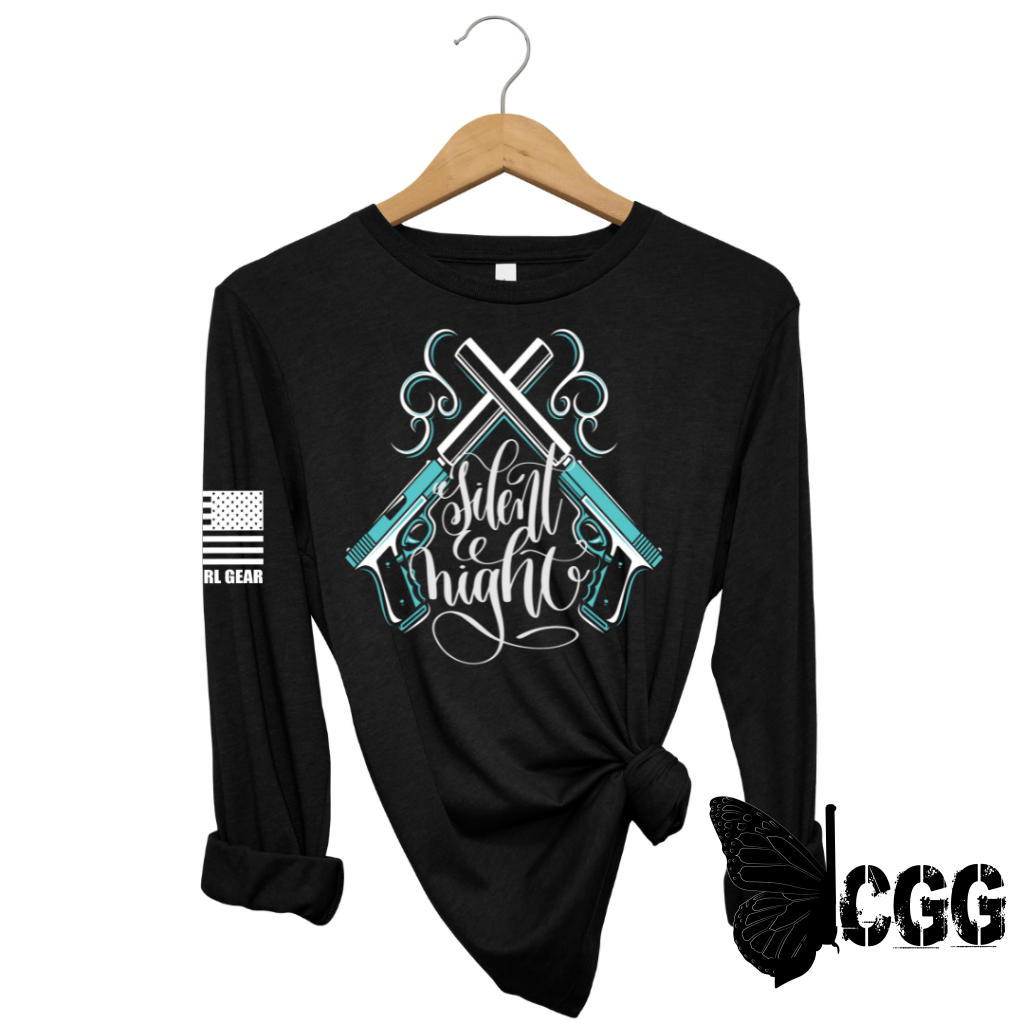 Silent Night Long Sleeve Black / Xs