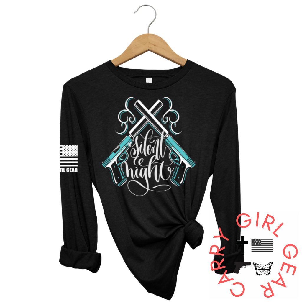 Silent Night Long Sleeve Black / Xs