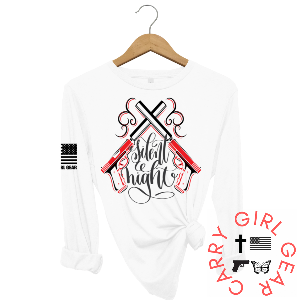 Silent Night Long Sleeve White / Xs