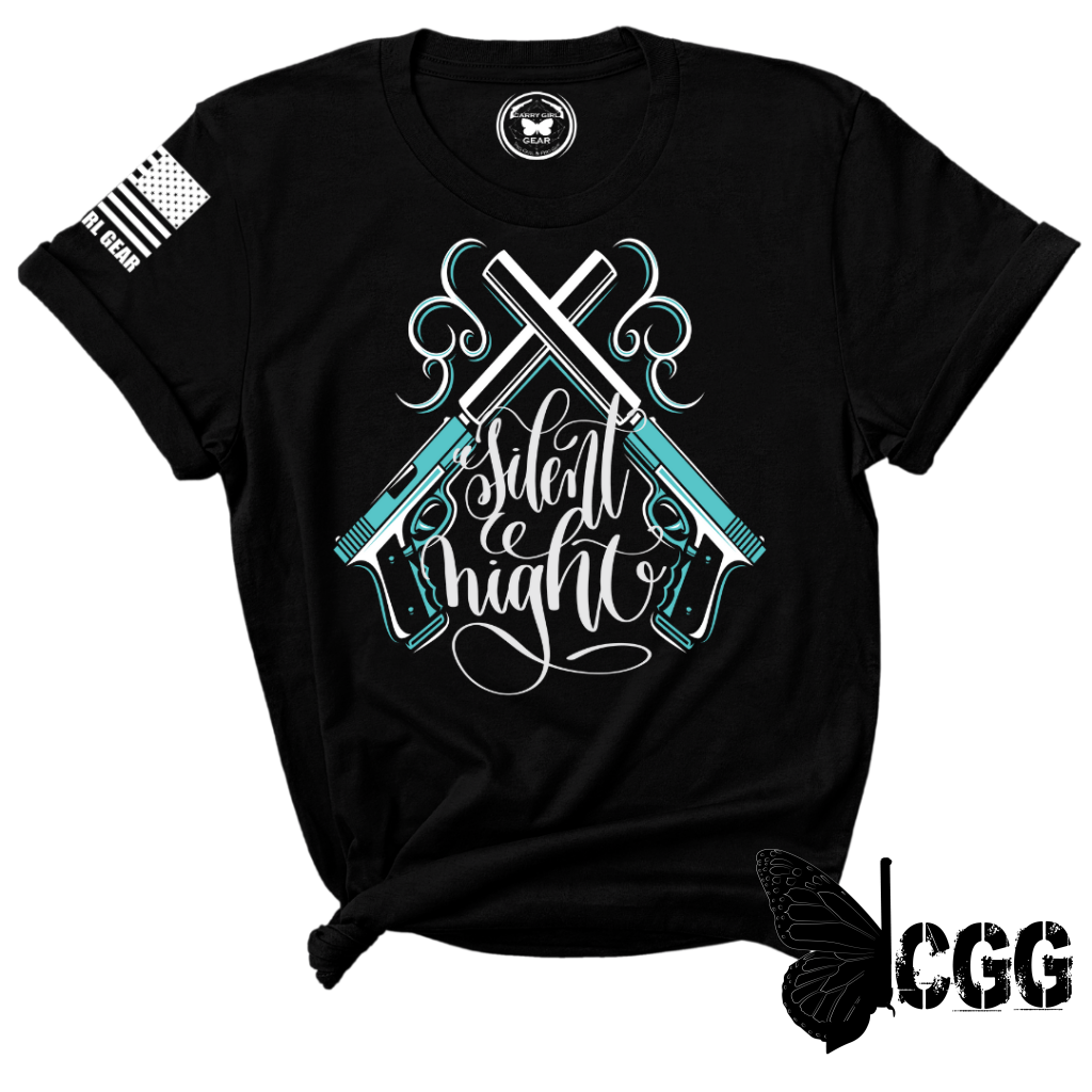 Silent Night Tee Xs / Black Unisex Cut Cgg Perfect