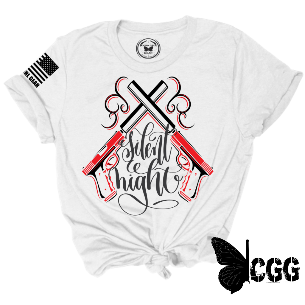 Silent Night Tee Xs / White Unisex Cut Cgg Perfect