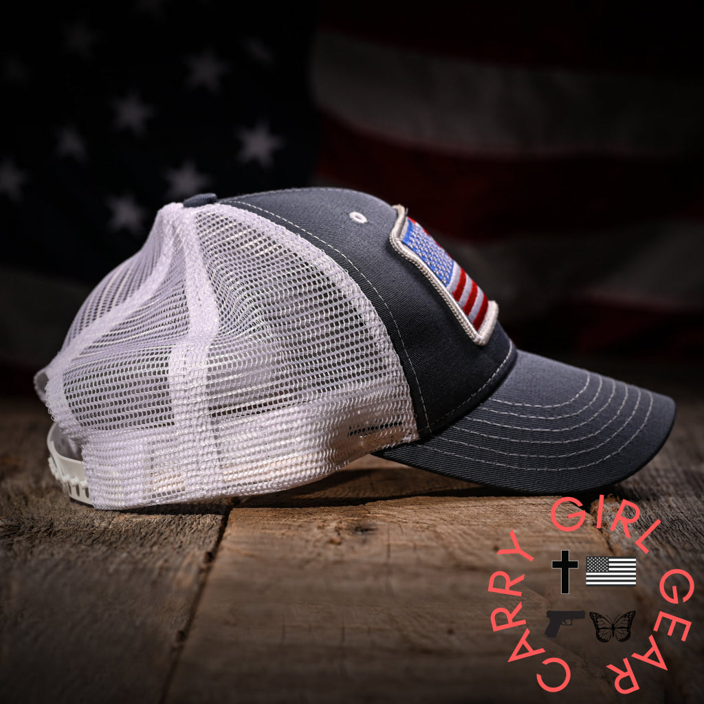 Slate & White Mesh-Back Trucker Hat Hats