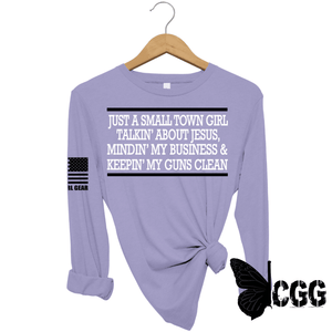 Small Town Girl Long Sleeve Lavender / Xs