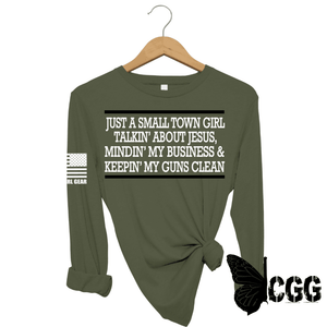 Small Town Girl Long Sleeve Olive / Xs